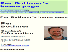 Tablet Screenshot of per.bothner.com