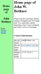 Mobile Screenshot of john.bothner.com